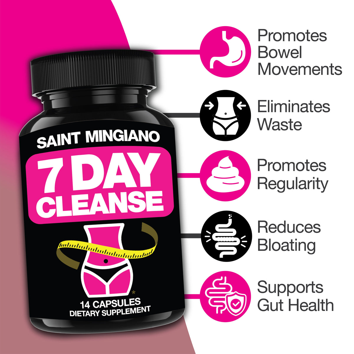 7 Day Cleanse Program | Colon Detox with Natural Laxative for Constipation & Bloating